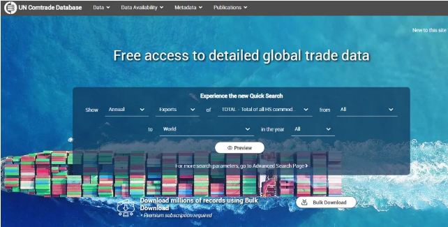 联合国商品贸易统计数据库 联合国商品贸易统计数据库